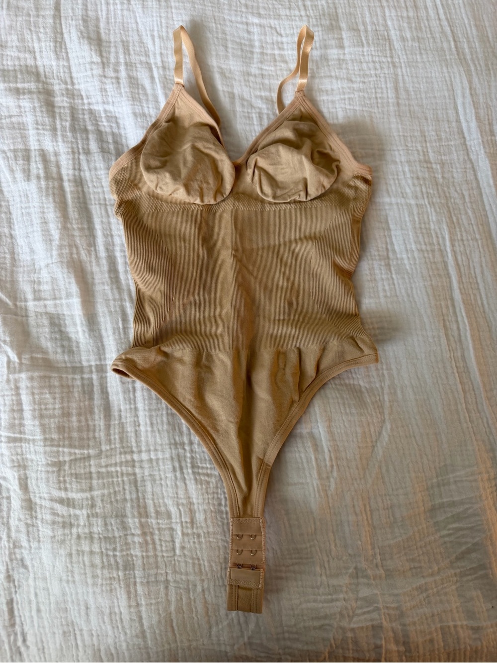 Women’s Revenge Body Almond Low Back Thong Bodysuit Snatched Shapewear